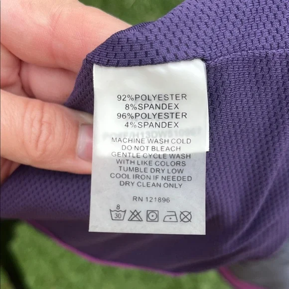 TITLE NINE Women's Gray softshell Trench Coat with Purple accents - Picture 7 of 14